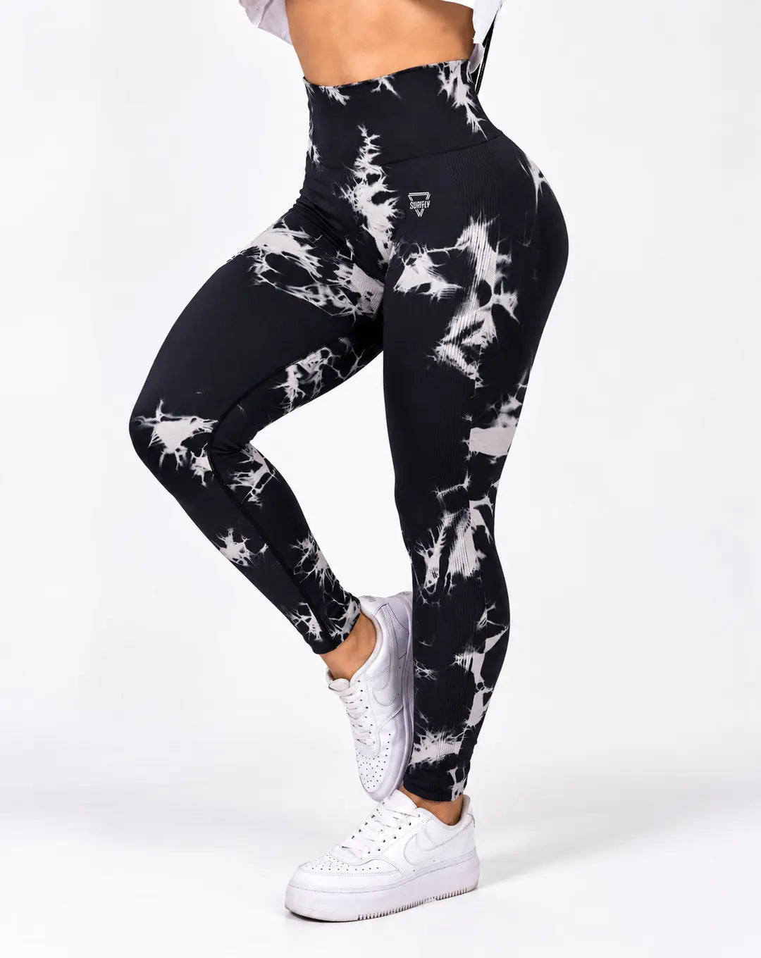 Licra larga con Push up azul oscuro