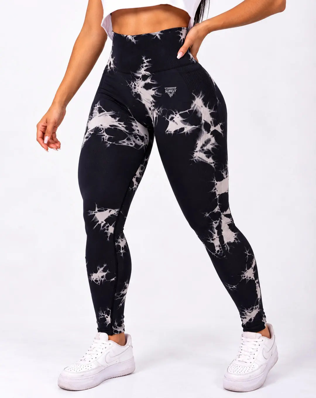 Licra larga con Push up azul oscuro