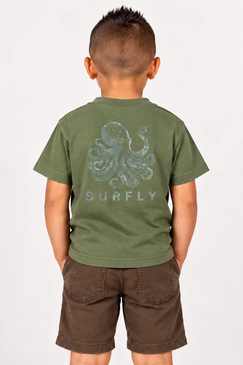 Camiseta niño pulpo alto brillante