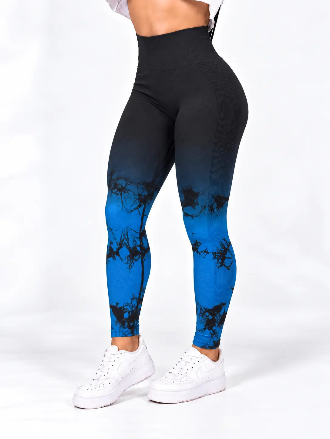Licra larga difuminada push up