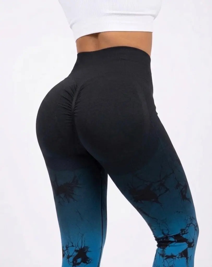 Licra larga difuminada push up