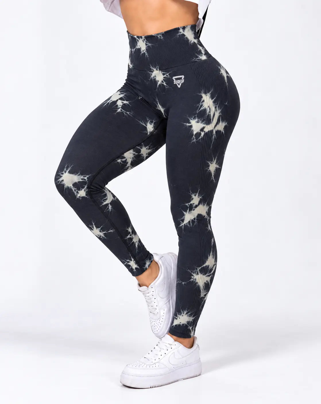 Licra larga con Push up azul oscuro