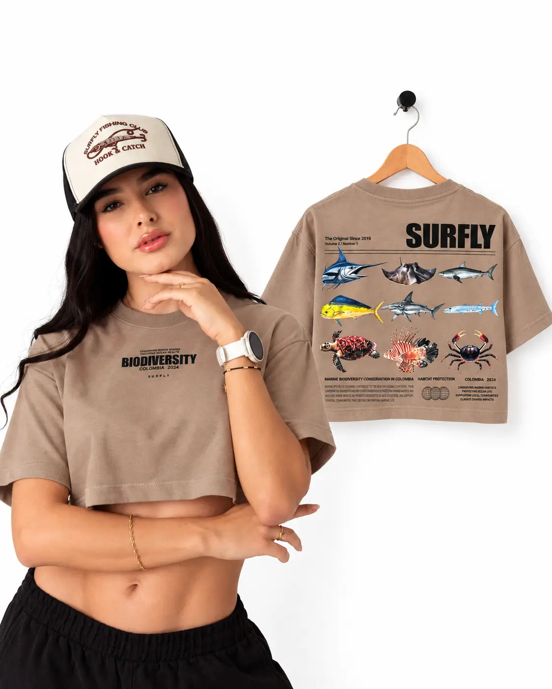 CROP TOPS SURFLY X3