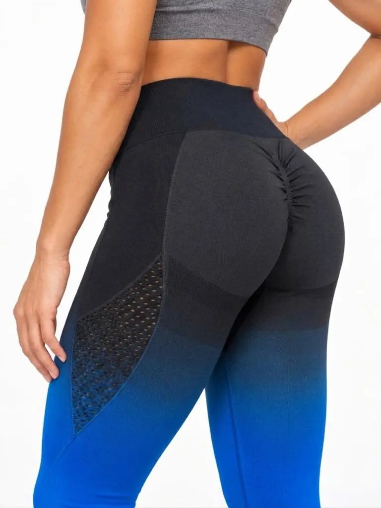 Licra difuminada azul push up