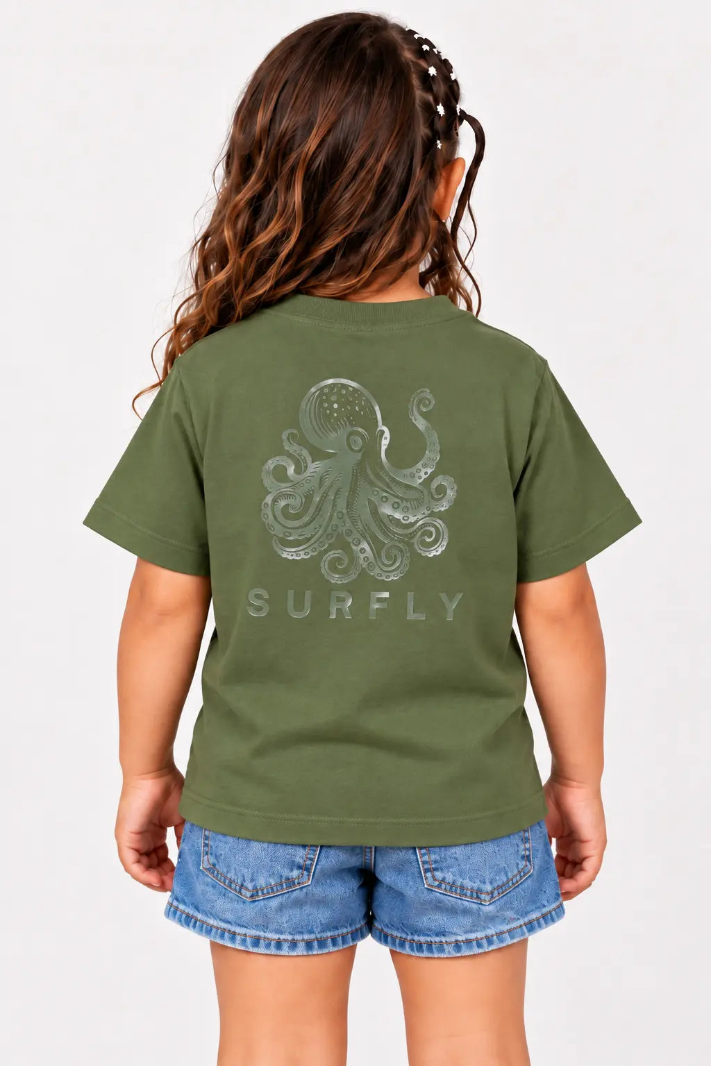 Camiseta niño pulpo alto brillante