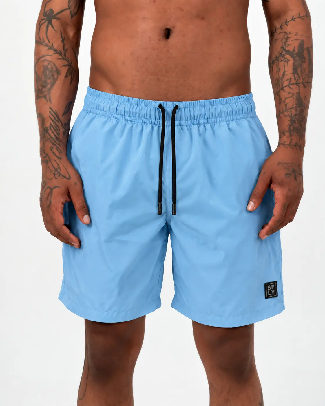Pantaloneta basica azul cielo