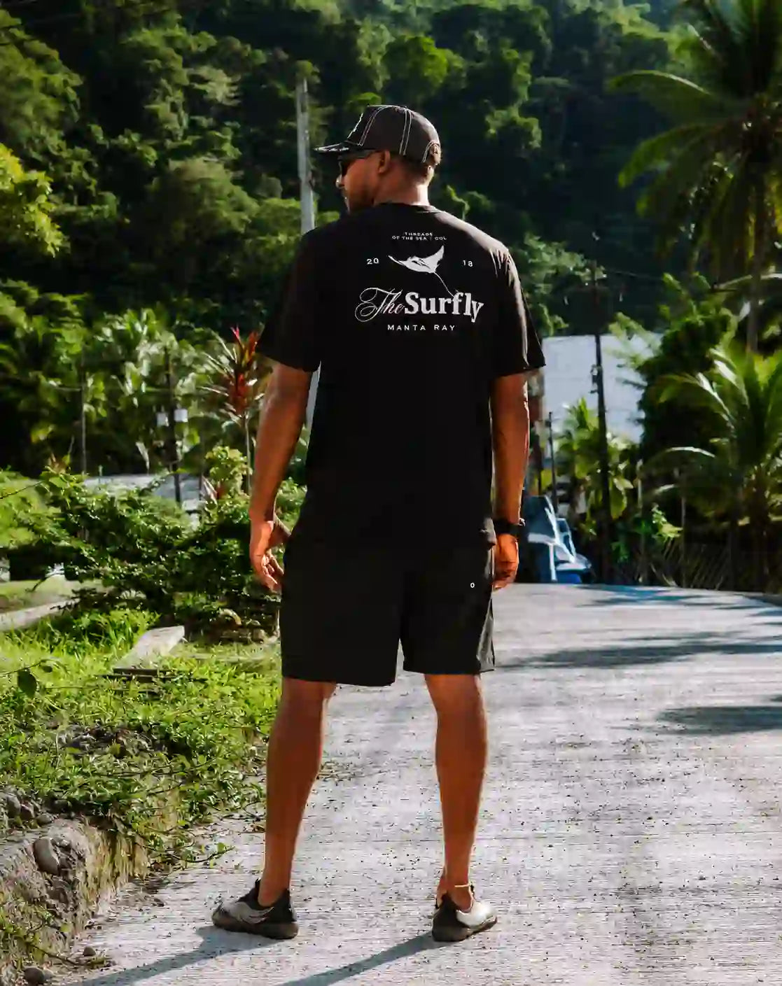 Camiseta Manta Raya Negra