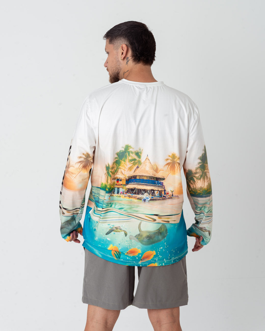 Buzo manga larga paisaje