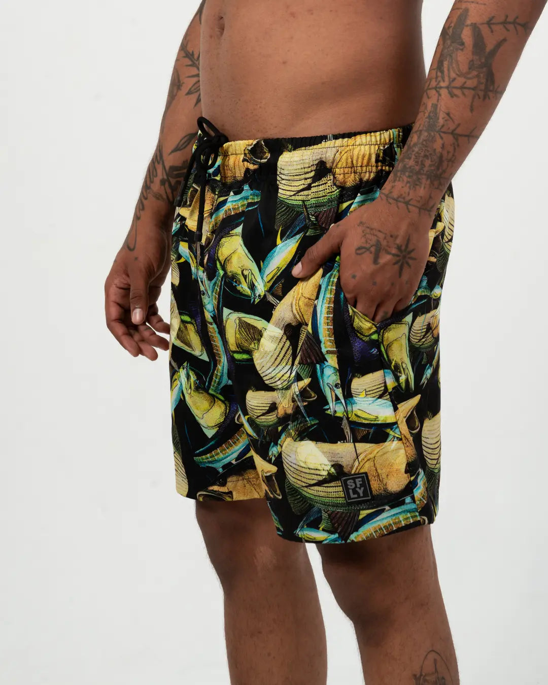 Pantaloneta peces y ostras