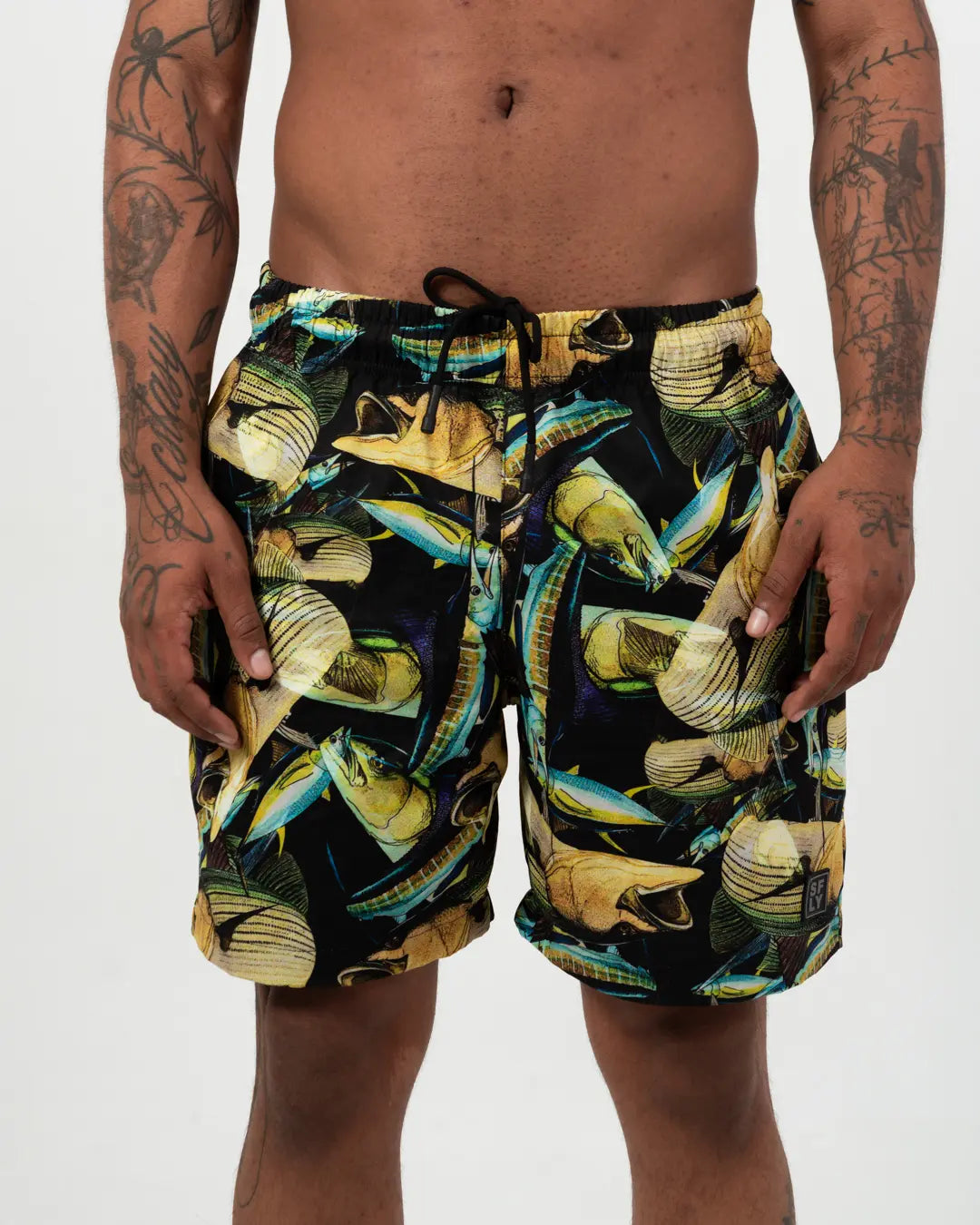 Pantaloneta peces y ostras