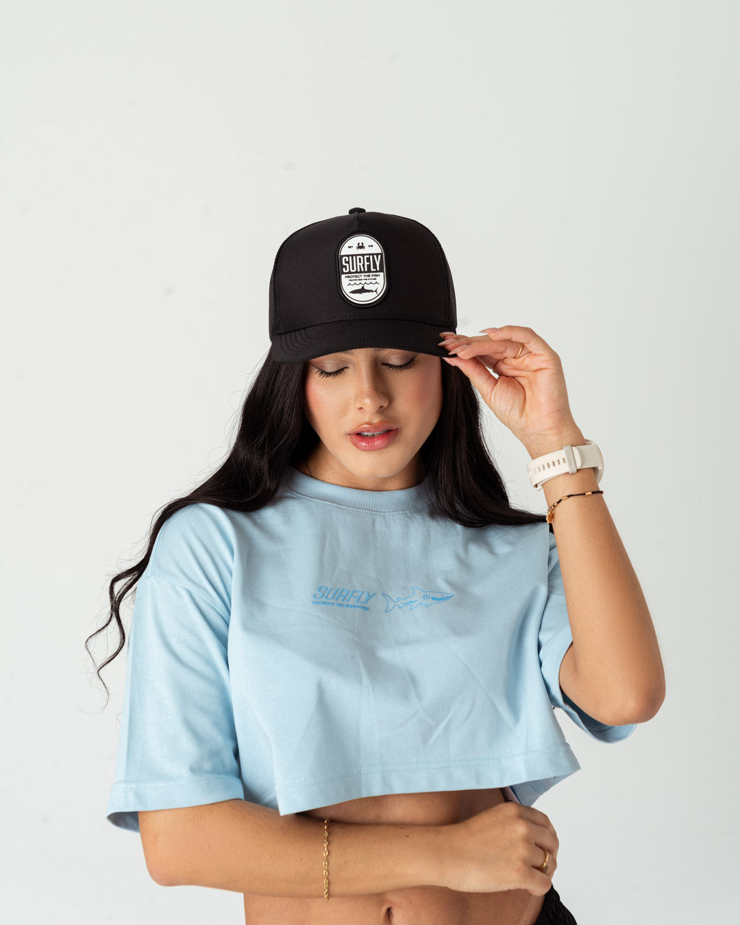 Crop top basico tiburon