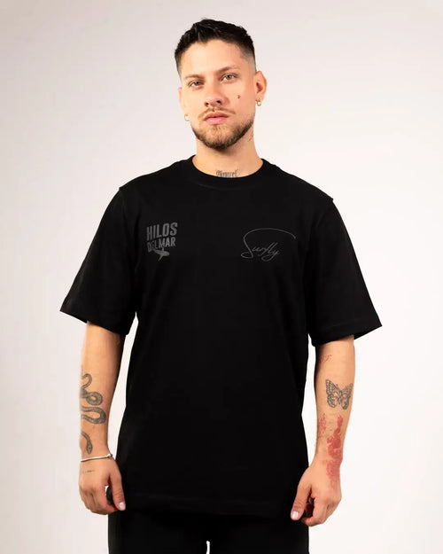Camiseta hilos del mar  Black