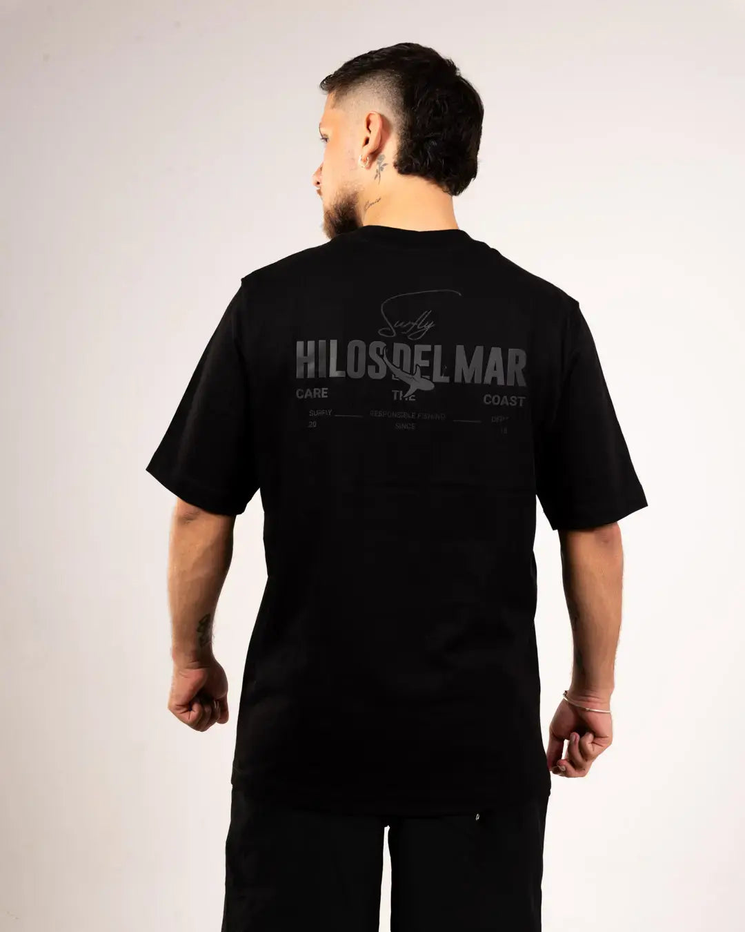 Camiseta hilos del mar  Black
