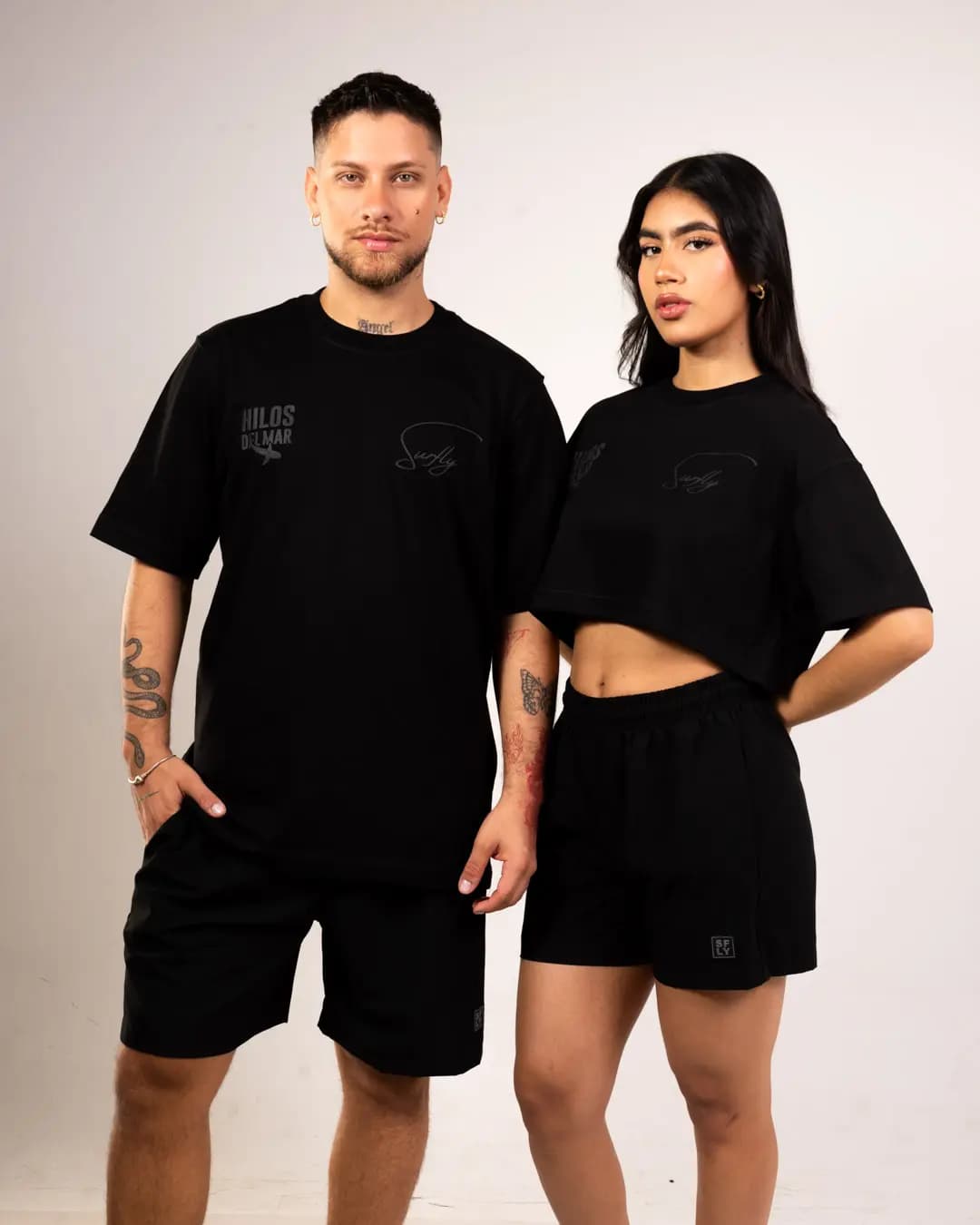 Camiseta hilos del mar  Black