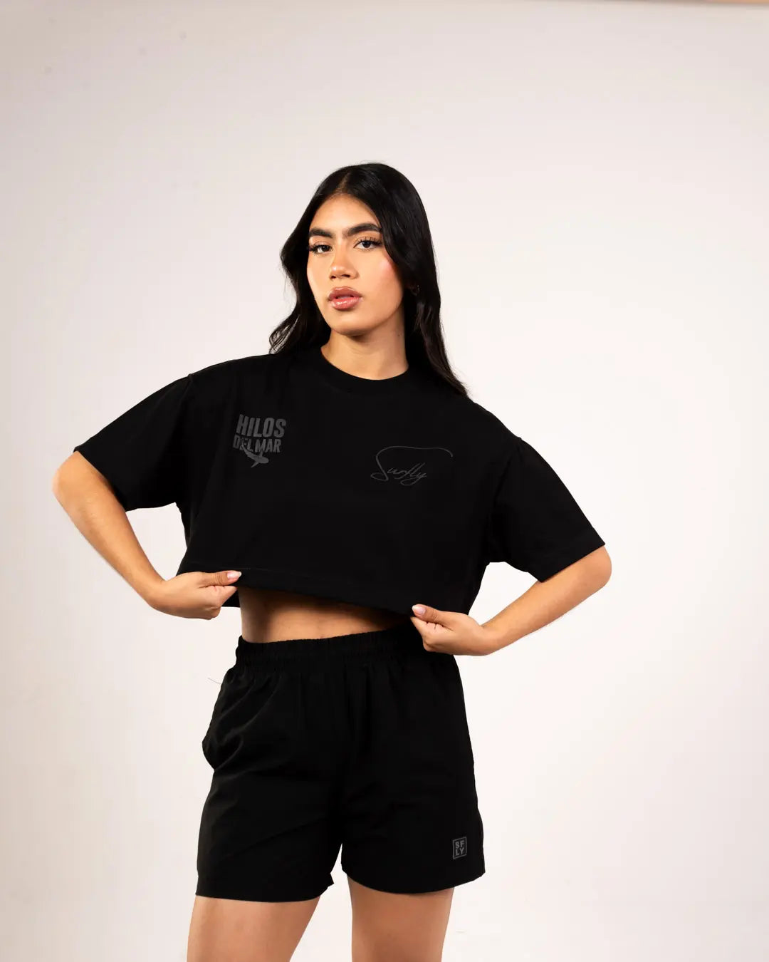 Crop Top Hilos del Mar - Black Edition