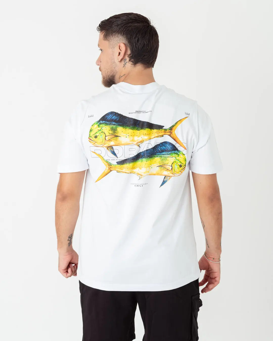 Camiseta pez dorado doble