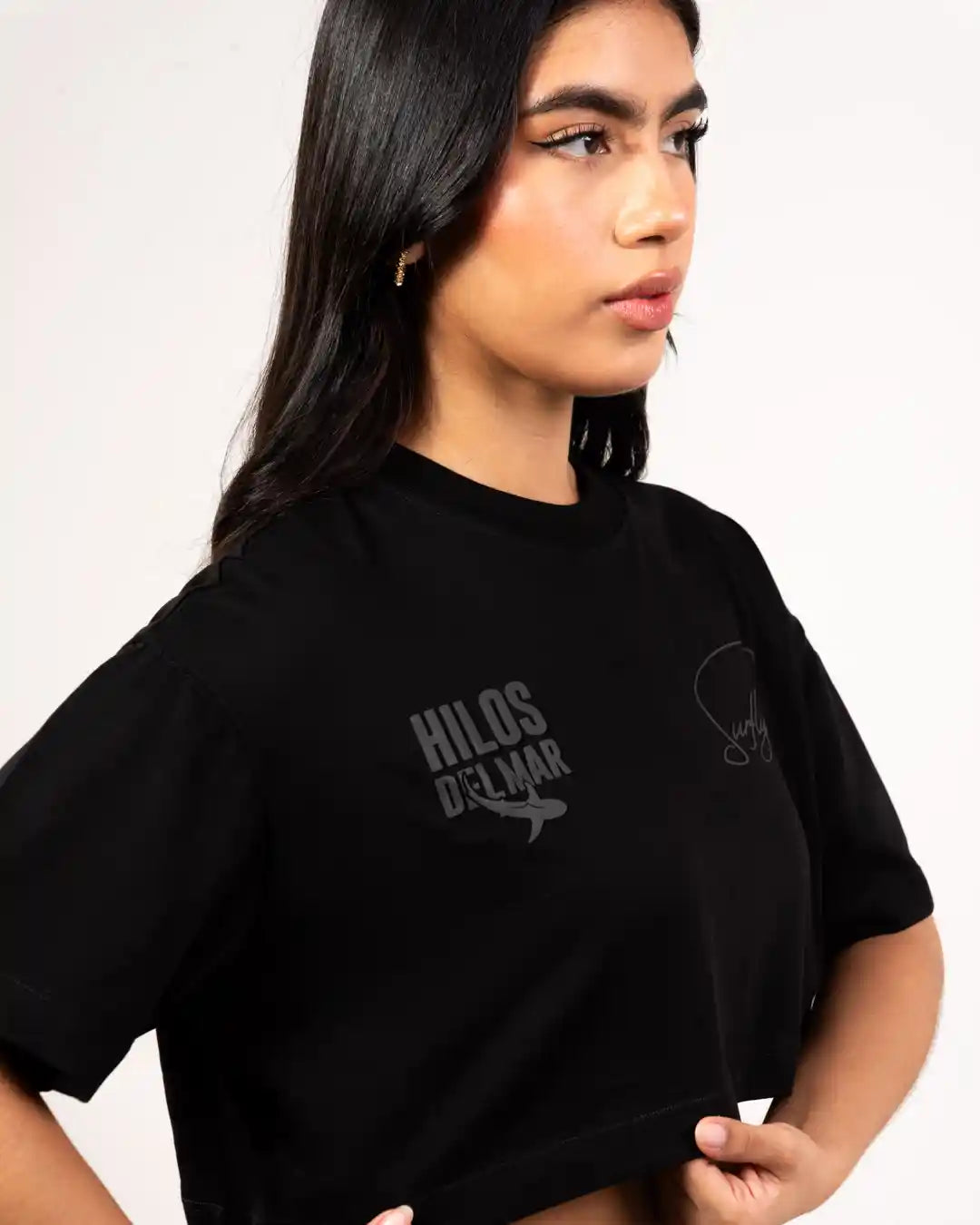 Crop Top Hilos del Mar - Black Edition