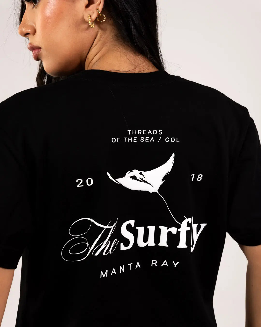 Camiseta Manta Ray Negra