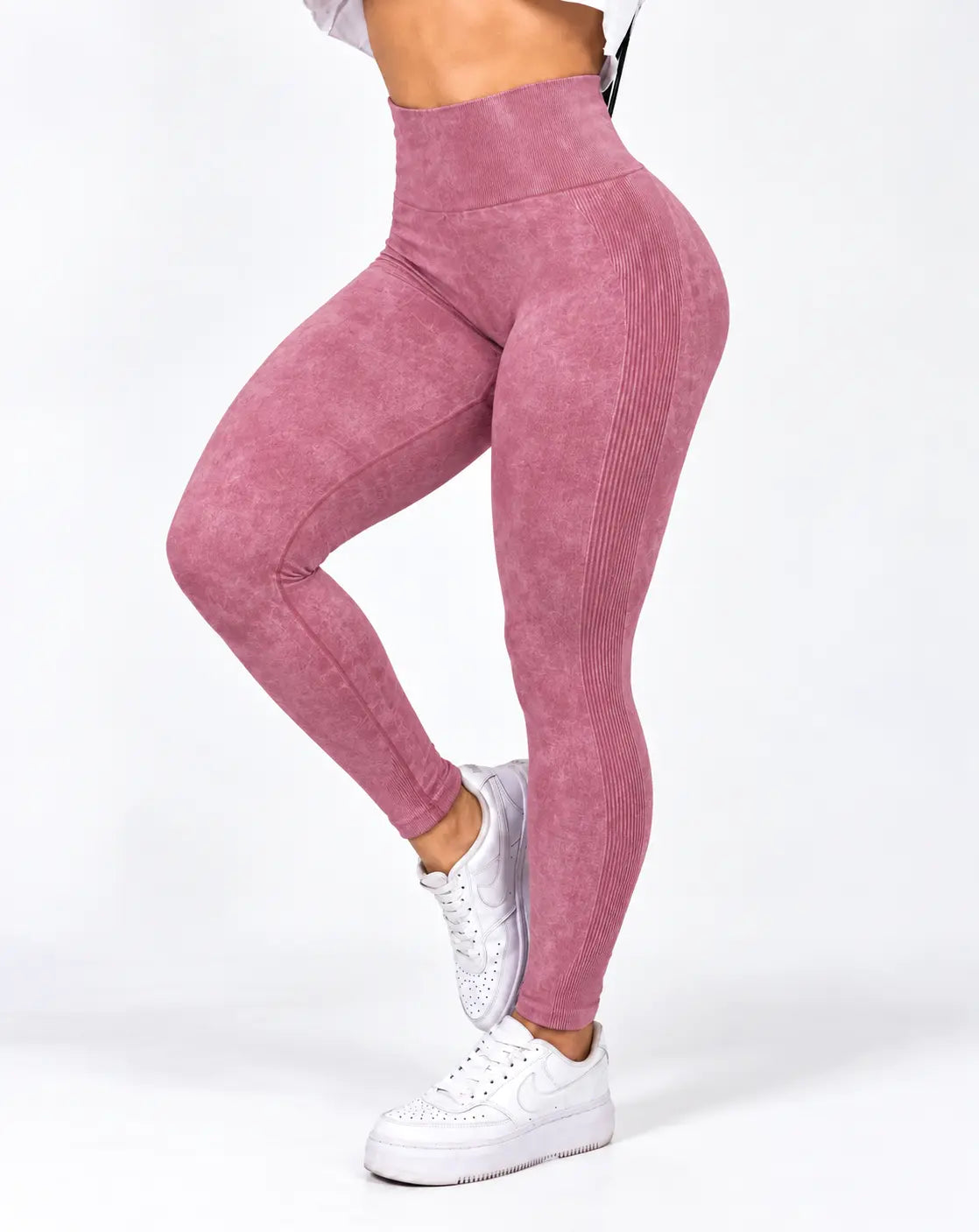 Licra larga push up rosa