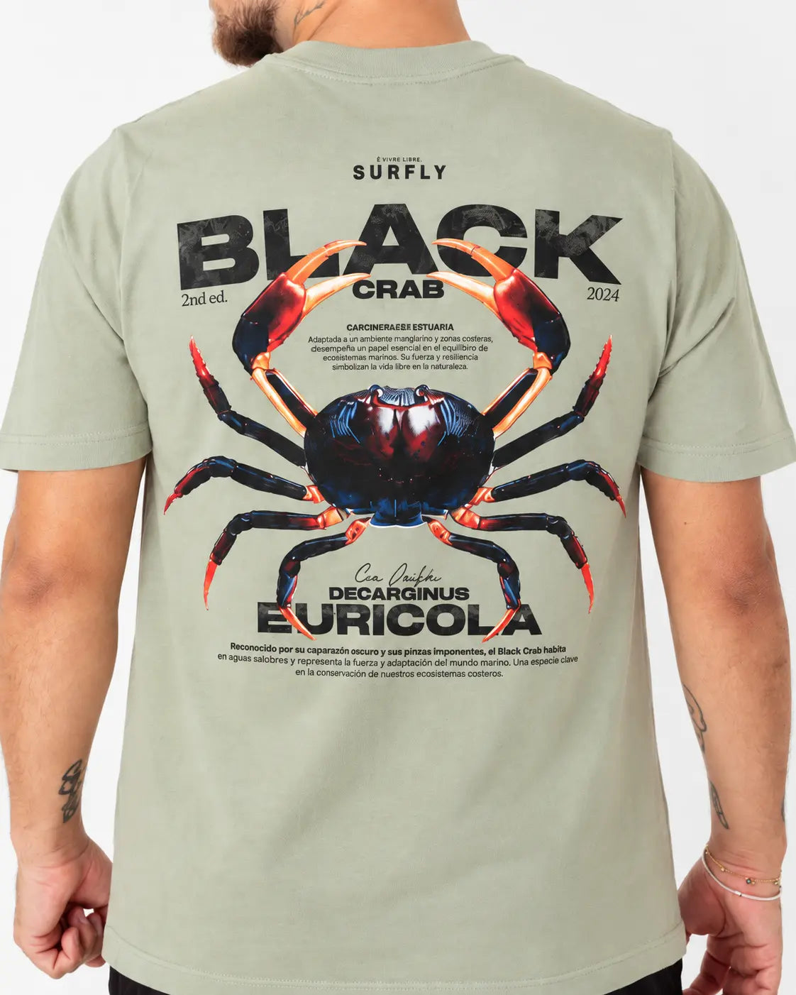 Camiseta Black Crab Verde