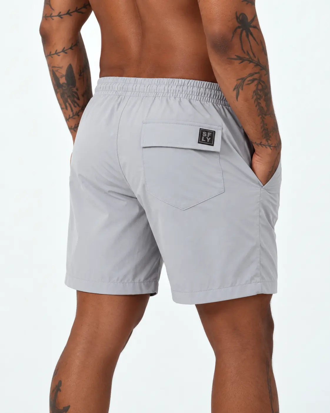 Pantaloneta basica gris