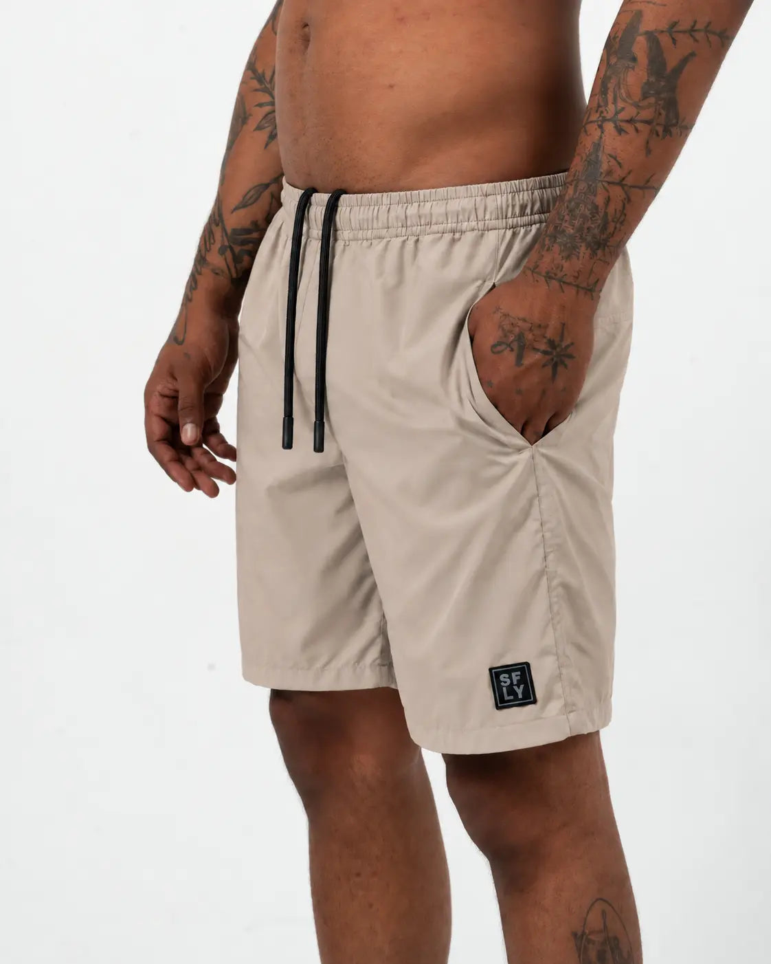Pantaloneta basica beige