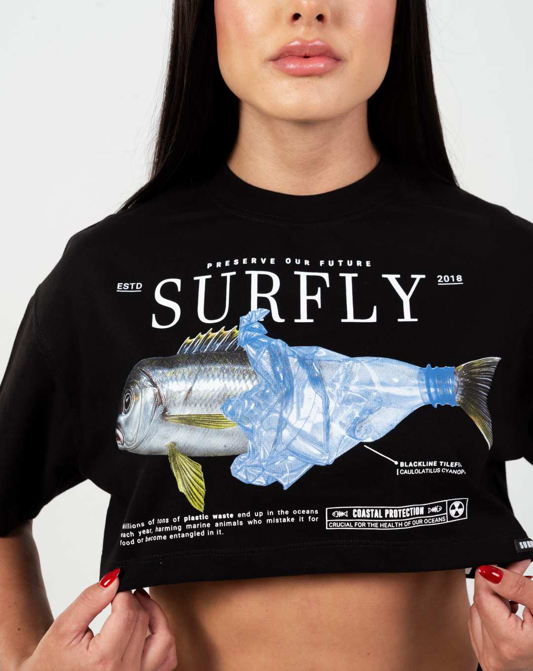 Crop top pez botella