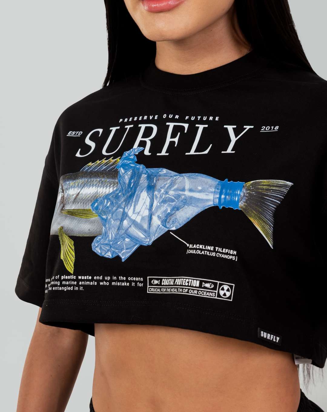 Crop top pez botella