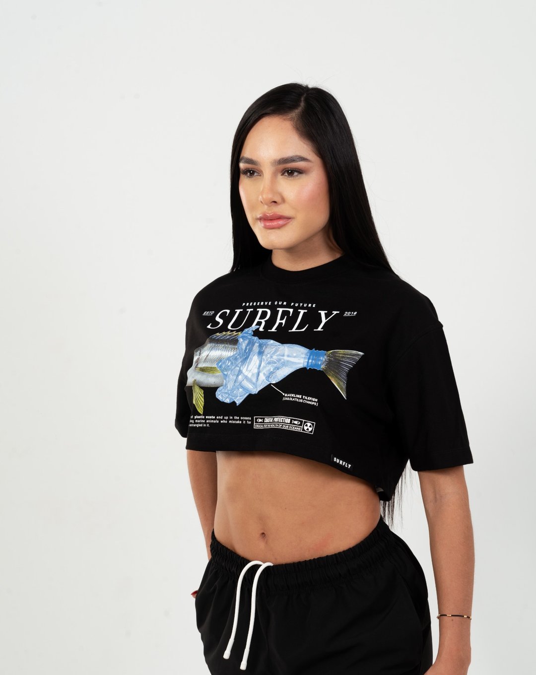 Crop top pez botella