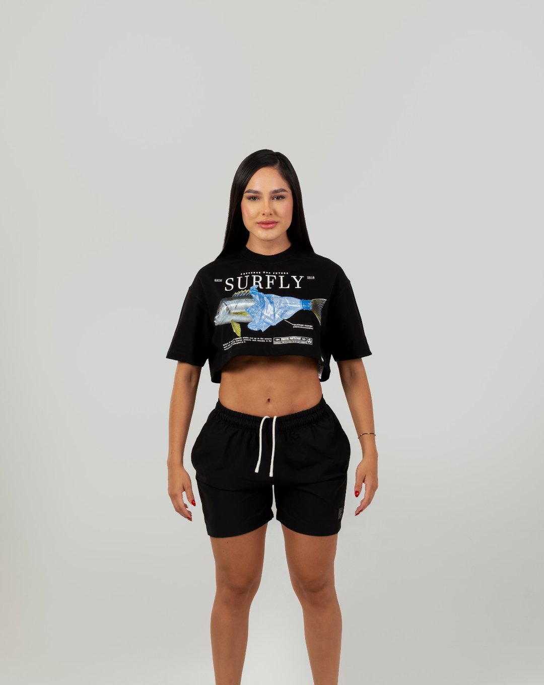 Crop top pez botella