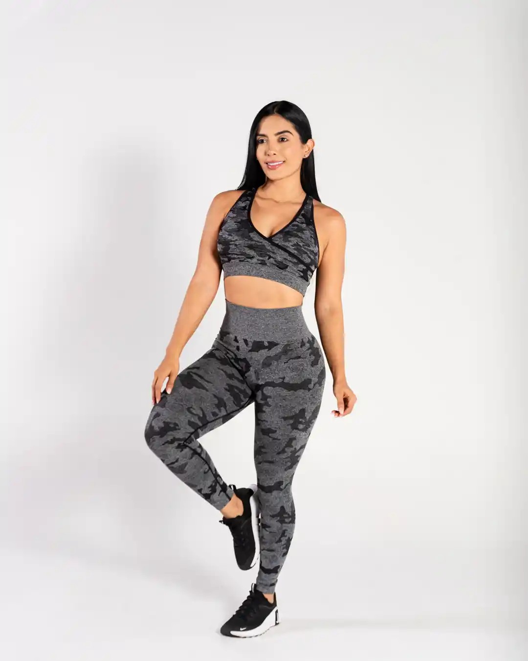 Conjunto licra larga animal print