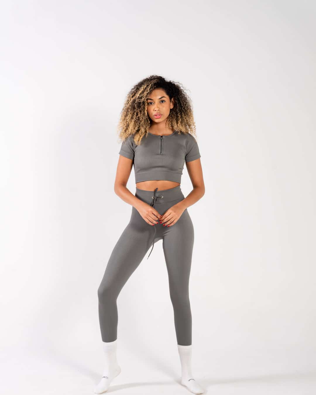 Conjunto licra larga y blusa