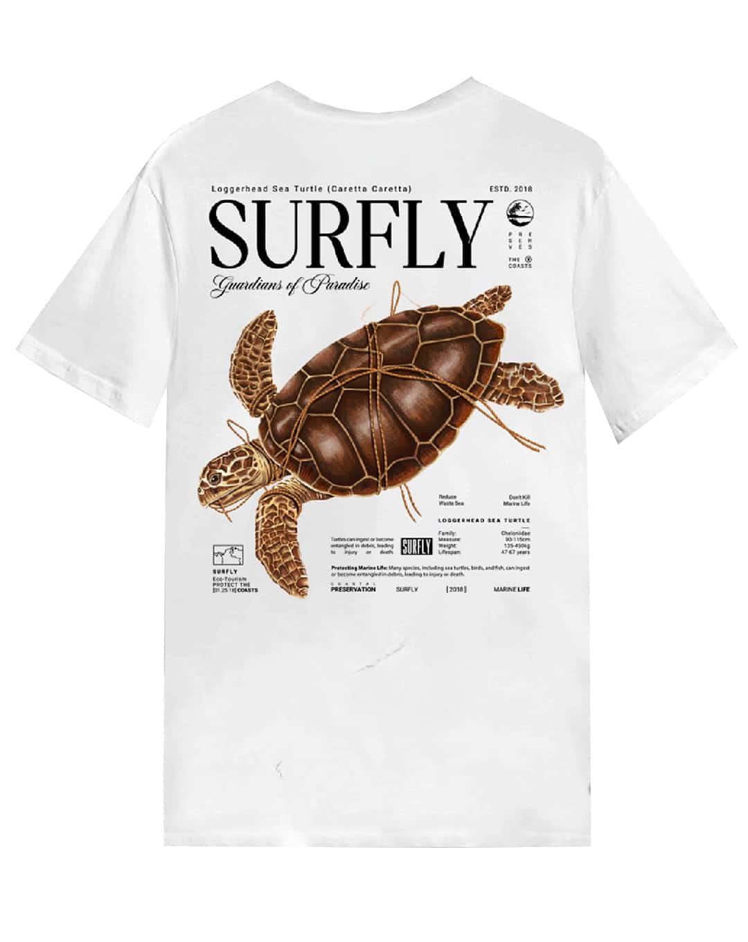 Camiseta Tortuga amarrada