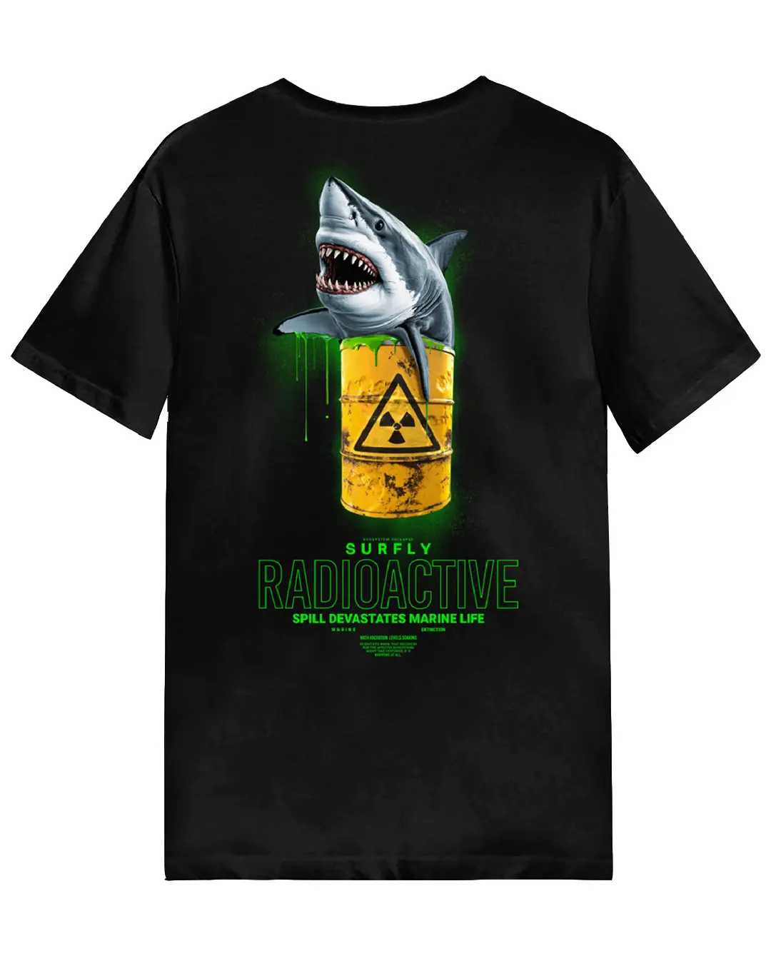 Camiseta tiburon radioactivo